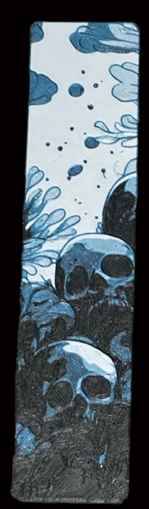 Sparkle Teal Skulls